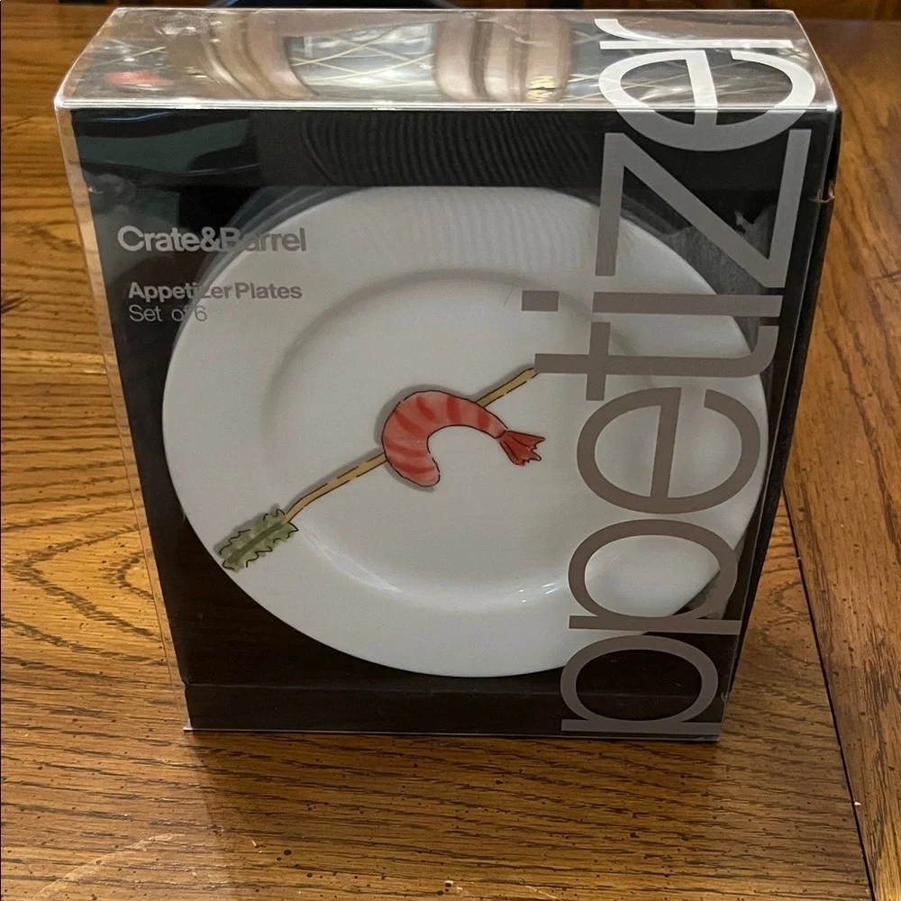 Crate and Barrel‎ Nancy Green Tidbits Appetizer Plates